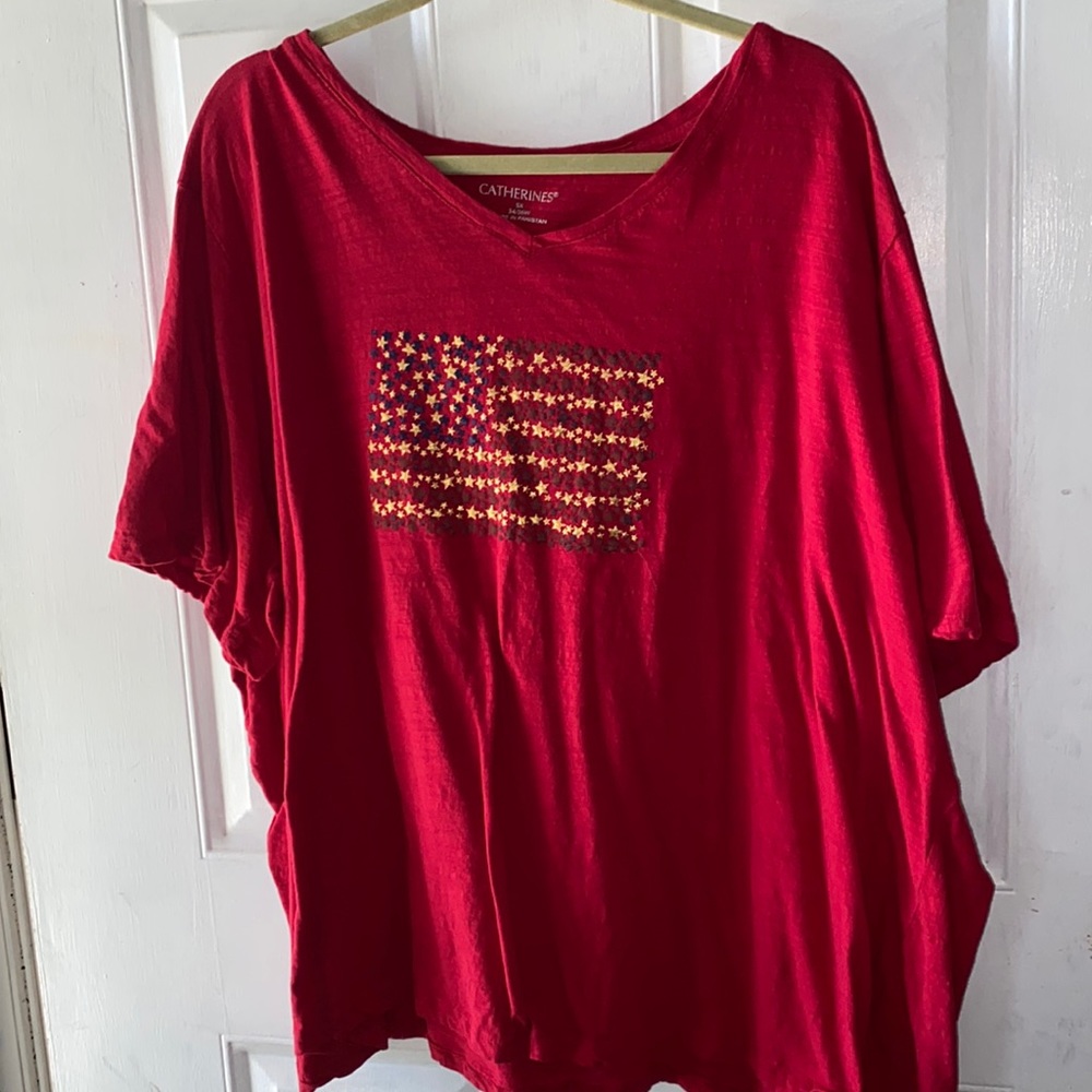 Catherine’s American flag top